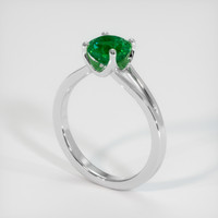 0.95 Ct. Emerald Ring, Platinum 950 2