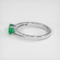 0.57 Ct. Emerald Ring, Platinum 950 4