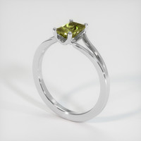 0.88 Ct. Gemstone Ring, Platinum 950 2