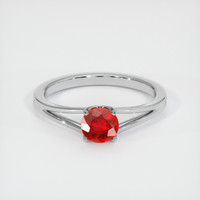 0.73 Ct. Ruby Ring, Platinum 950 1