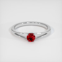 0.44 Ct. Ruby Ring, Platinum 950 1