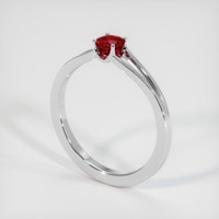 0.44 Ct. Ruby Ring, Platinum 950 2