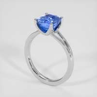 3.03 Ct. Blue Sapphire Ring, Platinum 950 2