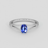 0.51 Ct. Blue Sapphire Ring, Platinum 950 1