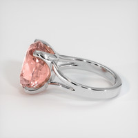 12.01 Ct. Padparadscha Sapphire Ring, Platinum 950 4