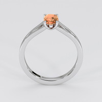 0.79 Ct. Padparadscha Sapphire Ring, Platinum 950 3