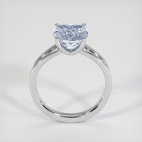 3.60 Ct. Bluish Grey Sapphire Ring, Platinum 950 3