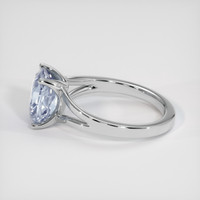 3.60 Ct. Bluish Grey Sapphire Ring, Platinum 950 4