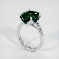 5.35 Ct. Green Sapphire Ring, Platinum 950 2