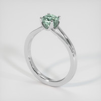 1.07 Ct. Green Sapphire Ring, Platinum 950 2