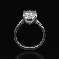 7.23 Ct. White Sapphire Ring, Platinum 950 3