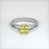 1.48 Ct. Yellow Sapphire Ring, Platinum 950 1