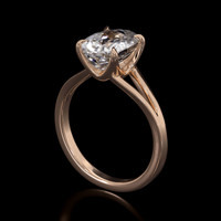 1.90 Ct. Gemstone Ring, 14K Rose Gold 2