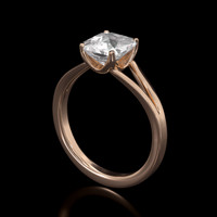 1.20 Ct. Gemstone Ring, 14K Rose Gold 2