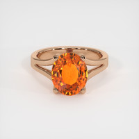 6.15 Ct. Gemstone Ring, 14K Rose Gold 1