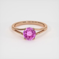1.72 Ct. Sapphire Ring, 14K Rose Gold 1