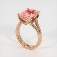 9.05 Ct. Padparadscha Sapphire Ring, 14K Rose Gold 2