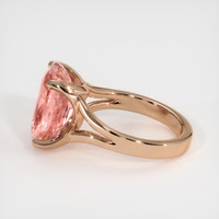 9.05 Ct. Padparadscha Sapphire Ring, 14K Rose Gold 4