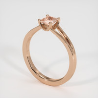 0.76 Ct. Sapphire Ring, 14K Rose Gold 2