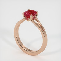 1.62 Ct. Ruby Ring, 14K Rose Gold 2