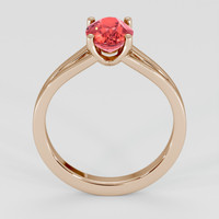 1.12 Ct. Padparadscha Sapphire Ring, 14K Rose Gold 3