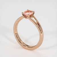 0.92 Ct. Sapphire Ring, 14K Rose Gold 2