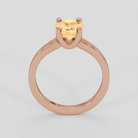 2.04 Ct. Peach Sapphire Ring, 14K Rose Gold 3