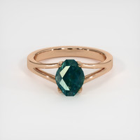2.15 Ct. Sapphire Ring, 14K Rose Gold 1
