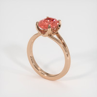 2.50 Ct. Sapphire Ring, 18K Rose Gold 2