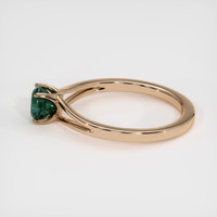 0.98 Ct. Green Sapphire Ring, 18K Rose Gold 4