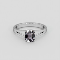 1.01 Ct. Purplish Grey Spinel Ring, Silver 1