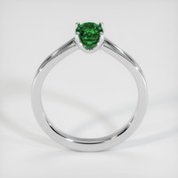 0.72 Ct. Green Chrome Tourmaline Ring, 10K White Gold 3