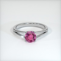 1.56 Ct. Pink Sapphire Ring, 10K White Gold 1