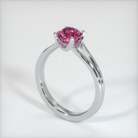 1.56 Ct. Pink Sapphire Ring, 10K White Gold 2