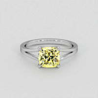 2.30 Ct. Yellow Sapphire Ring, 10K White Gold 1