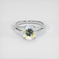3.67 Ct. Bi Color Sapphire Ring, 10K White Gold 1