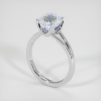3.67 Ct. Bi Color Sapphire Ring, 10K White Gold 2