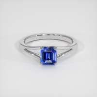 1.29 Ct. Blue Sapphire Ring, 14K White Gold 1