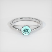 0.67 Ct. Gemstone Ring, 14K White Gold 1