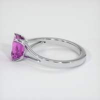 2.30 Ct. Sapphire Ring, 14K White Gold 4