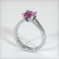 2.15 Ct. Pink Sapphire Ring, 14K White Gold 2