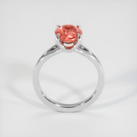 2.50 Ct. Padparadscha Sapphire Ring, 14K White Gold 3
