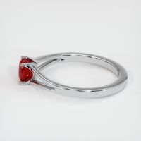 0.73 Ct. Ruby Ring, 14K White Gold 4