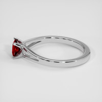 0.53 Ct. Ruby Ring, 14K White Gold 4