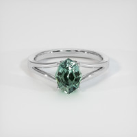 1.46 Ct. Sapphire Ring, 14K White Gold 1