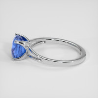 3.03 Ct. Blue Sapphire Ring, 14K White Gold 4