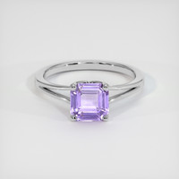 1.36 Ct. Purple Sapphire Ring, 14K White Gold 1