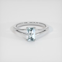 1.06 Ct. Sapphire Ring, 14K White Gold 1