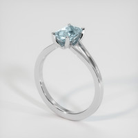 1.06 Ct. Sapphire Ring, 14K White Gold 2