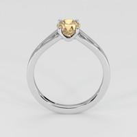 1.06 Ct. Peach Sapphire Ring, 14K White Gold 3